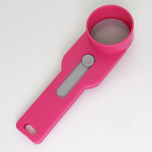 Portable Plastic Kitchen Built-In Funnel No Spill with Long Handle Coffee Spoon Funnel Protein Powder Scoop Kitchen Gadgets
